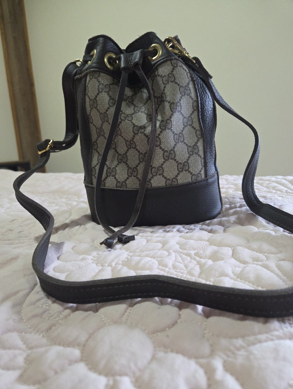 Gucci Monogram Mini Bucket Bag Restored By VBB - Picture 5 of 11